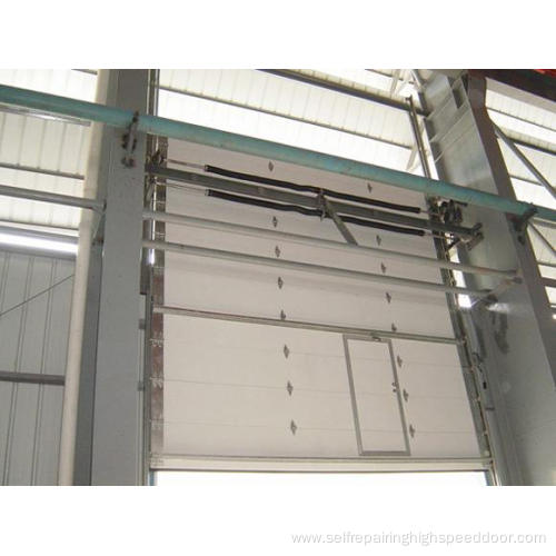 Fire station overhead sectional door